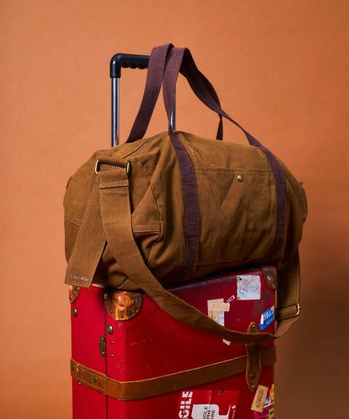 Zooodle（ズードル）の「Travel Boston Bag - トラベルボストンバッグ -（トートバッグ・メンズ・ブラウン/グリーン・FREE）」の2枚目の写真