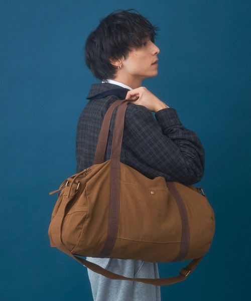 Zooodle（ズードル）の「Travel Boston Bag - トラベルボストンバッグ -（トートバッグ・メンズ・ブラウン/グリーン・FREE）」の5枚目の写真