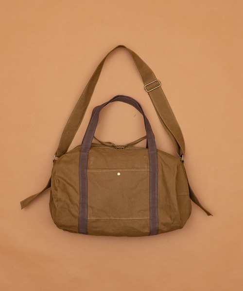 Zooodle（ズードル）の「Travel Boston Bag - トラベルボストンバッグ -（トートバッグ・メンズ・ブラウン/グリーン・FREE）」の18枚目の写真