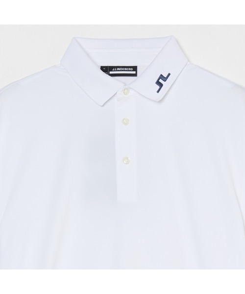 J.LINDEBERG(ジェイリンドバーグ)の「【J.LINDEBERG/GOLF】袖JLロゴポロ(ポロシャツ・メンズ・インディゴブルー/パープル/ホワイト系/ターコイズブルー/レッド系・44/46)」の7枚目の写真