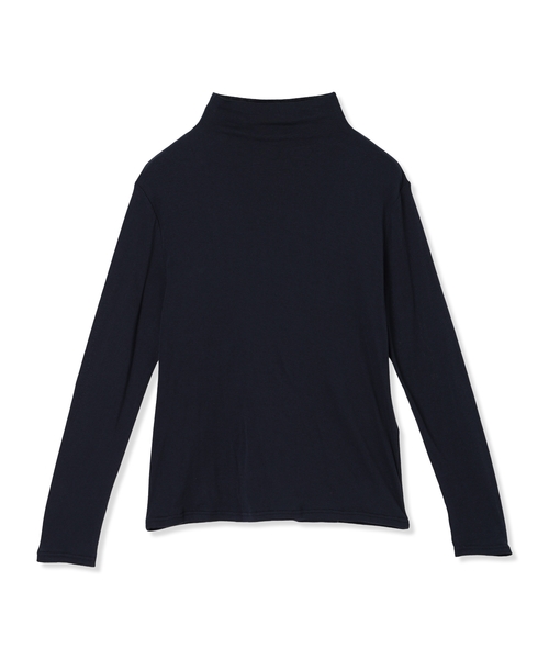 DECOY SINCE 1981（デコイシンスイチキュウハチイチ）の「コットンガーゼハイネック【綿100%】（Tシャツ/カットソー・レディース・サックスブルー/ホワイト/ネイビー/グレー・M/L）」の5枚目の写真