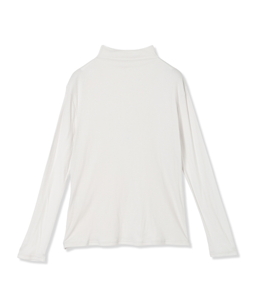 DECOY SINCE 1981（デコイシンスイチキュウハチイチ）の「コットンガーゼハイネック【綿100%】（Tシャツ/カットソー・レディース・サックスブルー/ホワイト/ネイビー/グレー・M/L）」の6枚目の写真