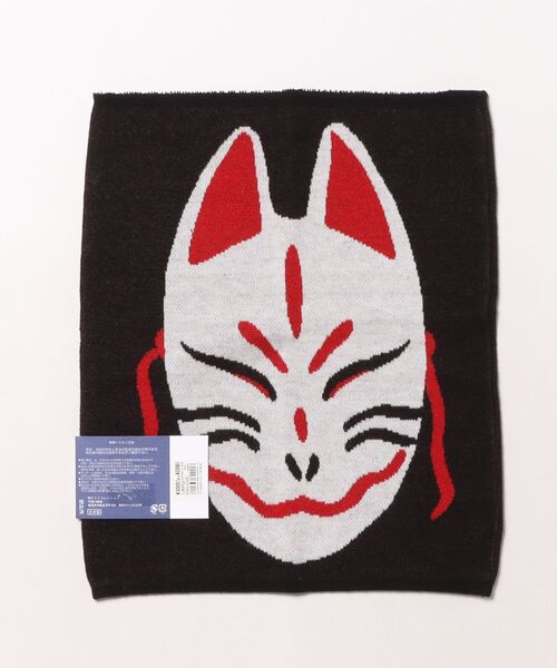 カヤ(カヤ)の「【カヤ】狐面腹巻き Lサイズ(その他アンダーウェア/インナー・メンズ・ブラック×レッド・FREE)」の2枚目の写真