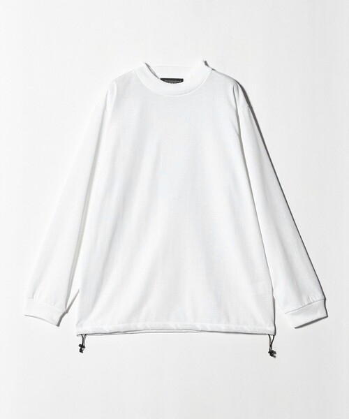 HAND ROOM（ハンドルーム）の「【別注】＜HAND ROOM＞ドローコード モックネック ロングスリーブ Tシャツ（Tシャツ/カットソー・メンズ・ホワイト/ブラック/グレー系・M/L/XL）」の3枚目の写真