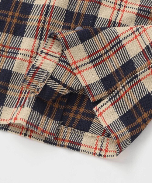 WASK(ワスク)の「配色胸ポケットカルゼチェックシャツ(100~160cm)(シャツ/ブラウス・キッズ・ブルー系その他2・160cm/140cm/150cm)」の8枚目の写真