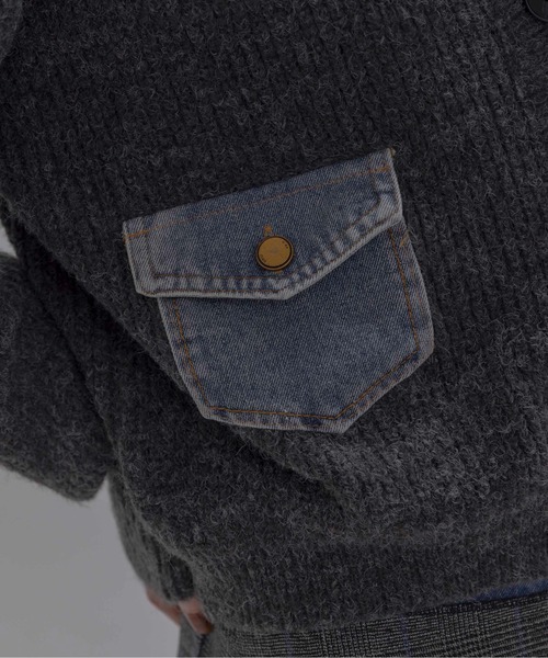 デニムドッキングニットカーデ Eimee Law│Eimee Law & LHELBIE