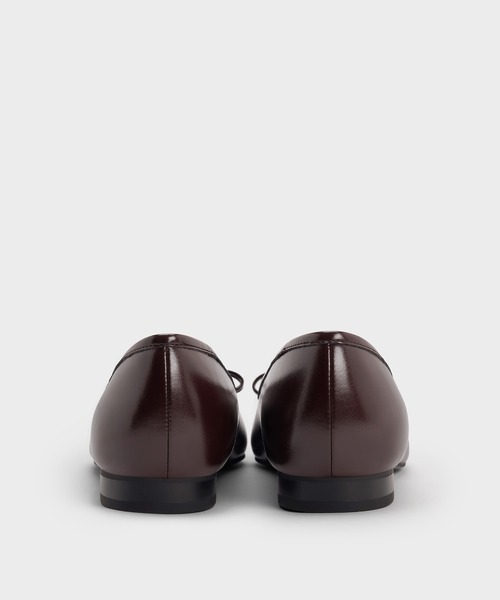 CHARLES & KEITH(チャールズ & キース)の「フェルトボウ メタリックアクセントポインテッドトゥ バレエフラット(バレエシューズ・レディース・ダークグレー/マルーン・25.5cm/25cm/24.5cm/23.5cm/23cm/22.5cm)」の4枚目の写真