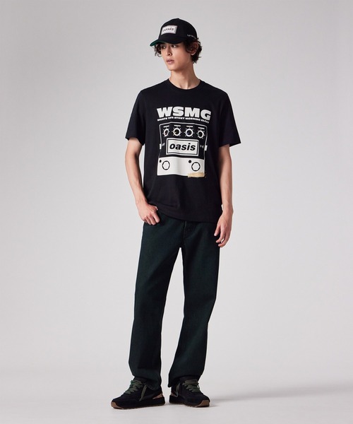 90s Paul Smith 黒×白色セットアップ ＋ 緑茶シャツ Paul Smith × Oasis WSMG Tシャツ / 253740 011R（Tシャツ/カットソー