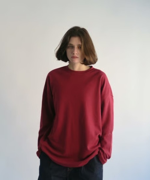 KALENO(カレノ)の「unisex / basic long tee(Tシャツ/カットソー・レディース・レッド/ホワイト/ブラック・FREE)」の4枚目の写真