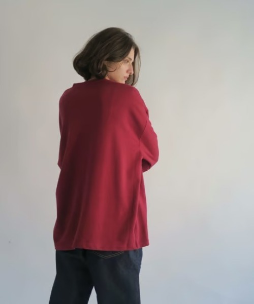 KALENO(カレノ)の「unisex / basic long tee(Tシャツ/カットソー・レディース・レッド/ホワイト/ブラック・FREE)」の6枚目の写真