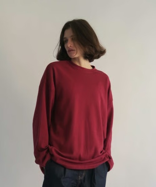 KALENO(カレノ)の「unisex / basic long tee(Tシャツ/カットソー・レディース・レッド/ホワイト/ブラック・FREE)」の10枚目の写真