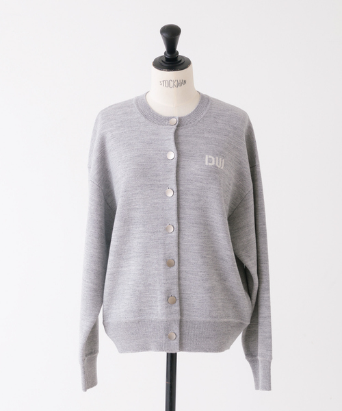 DESIGNWORKS（デザインワークス）の「ダブルフェイスクルーネックカーディガン（カーディガン/ボレロ・レディース・ネイビー/グレー・38）」の13枚目の写真