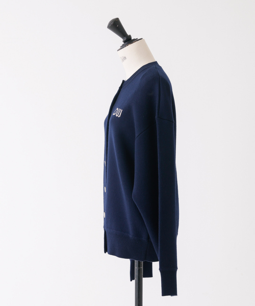 DESIGNWORKS（デザインワークス）の「ダブルフェイスクルーネックカーディガン（カーディガン/ボレロ・レディース・ネイビー/グレー・38）」の15枚目の写真