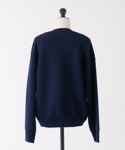 DESIGNWORKS（デザインワークス）の「ダブルフェイスクルーネックカーディガン（カーディガン/ボレロ・レディース・ネイビー/グレー・38）」の16枚目の写真