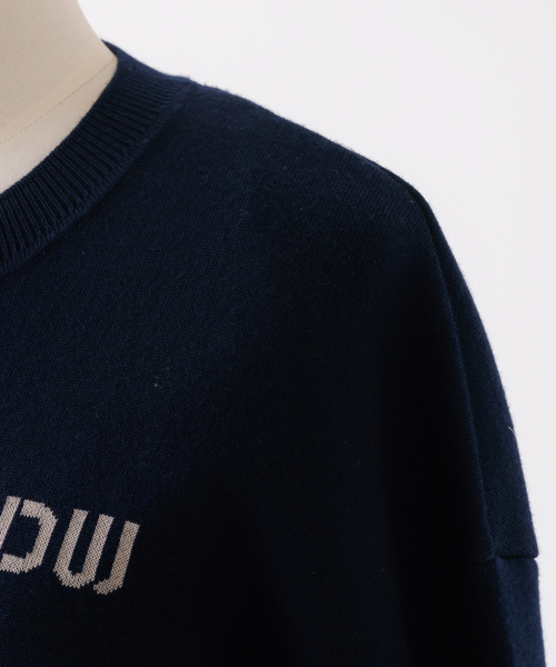 DESIGNWORKS（デザインワークス）の「ダブルフェイスクルーネックカーディガン（カーディガン/ボレロ・レディース・ネイビー/グレー・38）」の18枚目の写真