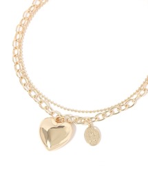 BAYFLOW | ビッグハート2連ネックレス(ネックレス)