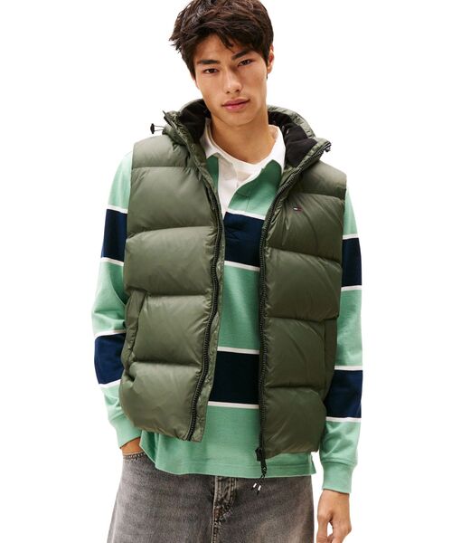 TOMMY HILFIGER｜トミーヒルフィガーのダウンベスト（ワンポイント