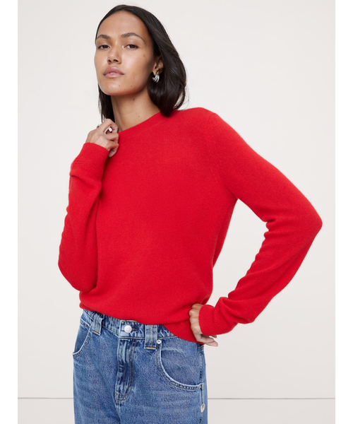 ライトウェイト カシミヤ クルーネックセーター（ニット/セーター