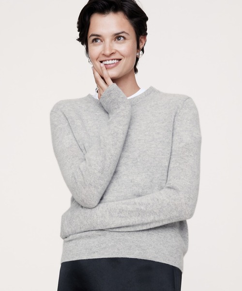 セール】ライトウェイト カシミヤ クルーネックセーター（ニット