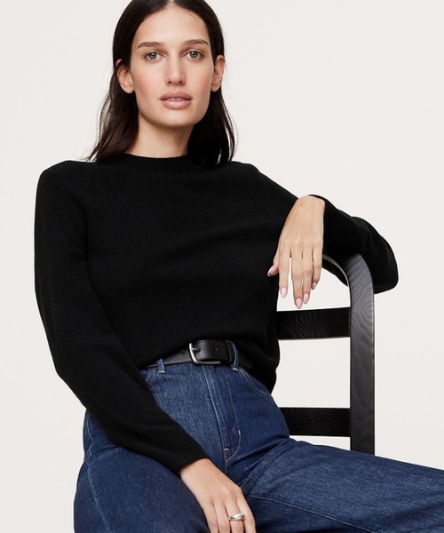 セール】ライトウェイト カシミヤ クルーネックセーター（ニット