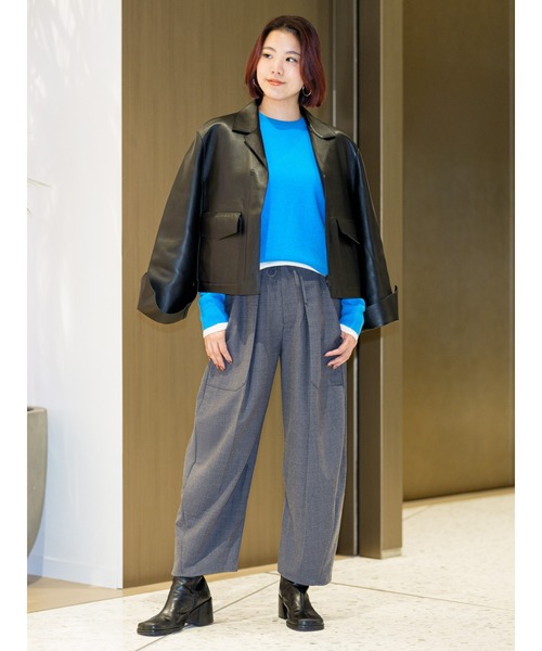 Banana Republic（バナナリパブリック）の「ライトウェイト カシミヤ クルーネックセーター（ニット/セーター・レディース・アイボリー/ブラック/ライトグレー/ブルー/ベージュ/レッド系その他/オレンジ/クリーム・S/L/XS/M）」の12枚目の写真