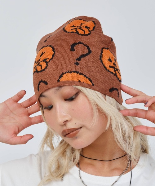 atmos pink（アトモスピンク）の「MARIA SAKURAI x atmos pink Knit Beanie / マリア サクライ アトモス ピンク ニット ビーニー 【SP】（ニットキャップ/ビーニー・レディース・グレー/グリーン/ブラウン・FREE）」の4枚目の写真