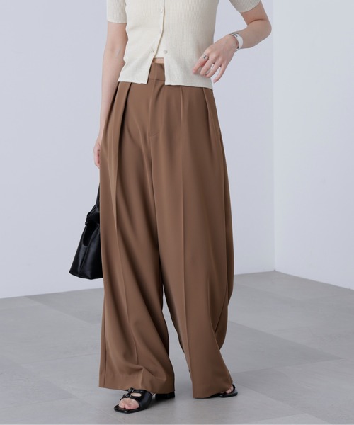 FREE'S MART（フリーズマート）の「◇【追加生産予約】【はかな企画】【低身長向けXXSあり】2タックハイウエストスラックス〈ＭＦＭ〉（スラックス・レディース・ブラック/ホワイト/ブラウン/グレー/ベージュ/ホワイト系その他・XX-SMALL/X-SMALL/SMALL/MEDIUM）」の7枚目の写真