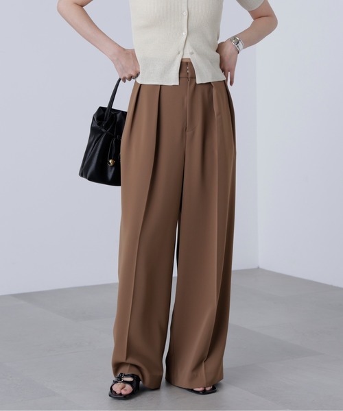 FREE'S MART（フリーズマート）の「◇【追加生産予約】【はかな企画】【低身長向けXXSあり】2タックハイウエストスラックス〈ＭＦＭ〉（スラックス・レディース・ブラック/ホワイト/ブラウン/グレー/ベージュ/ホワイト系その他・XX-SMALL/X-SMALL/SMALL/MEDIUM）」の8枚目の写真