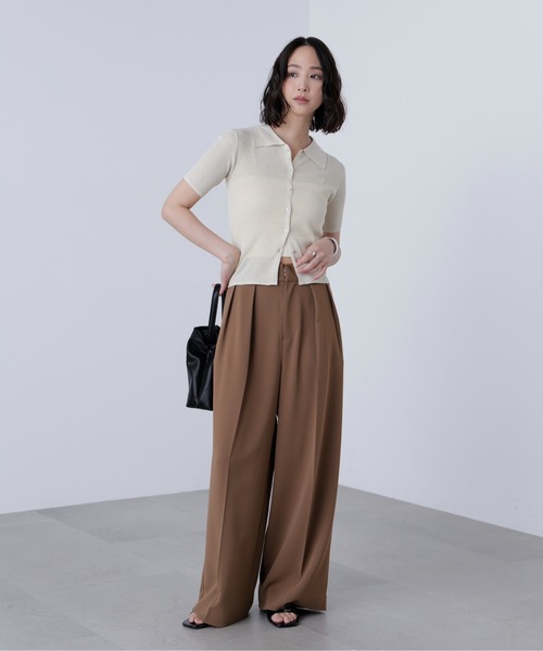 FREE'S MART（フリーズマート）の「◇【追加生産予約】【はかな企画】【低身長向けXXSあり】2タックハイウエストスラックス〈ＭＦＭ〉（スラックス・レディース・ブラック/ホワイト/ブラウン/グレー/ベージュ/ホワイト系その他・XX-SMALL/X-SMALL/SMALL/MEDIUM）」の11枚目の写真