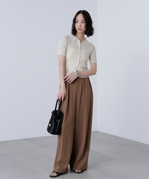 FREE'S MART（フリーズマート）の「◇【追加生産予約】【はかな企画】【低身長向けXXSあり】2タックハイウエストスラックス〈ＭＦＭ〉（スラックス・レディース・ブラック/ホワイト/ブラウン/グレー/ベージュ/ホワイト系その他・XX-SMALL/X-SMALL/SMALL/MEDIUM）」の12枚目の写真