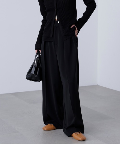 FREE'S MART（フリーズマート）の「◇【追加生産予約】【はかな企画】【低身長向けXXSあり】2タックハイウエストスラックス〈ＭＦＭ〉（スラックス・レディース・ブラック/ホワイト/ブラウン/グレー/ベージュ/ホワイト系その他・XX-SMALL/X-SMALL/SMALL/MEDIUM）」の16枚目の写真