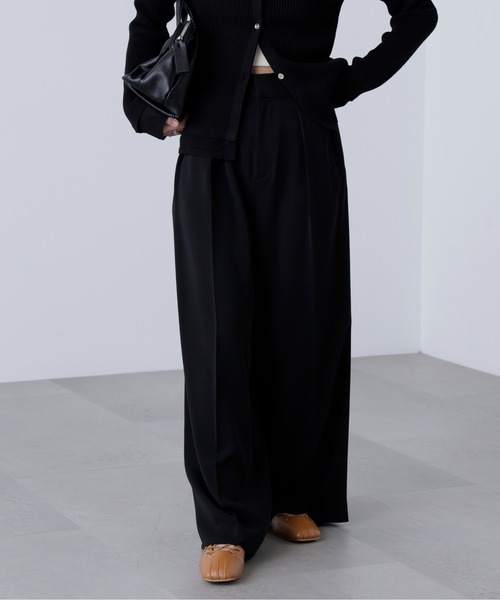 FREE'S MART（フリーズマート）の「◇【追加生産予約】【はかな企画】【低身長向けXXSあり】2タックハイウエストスラックス〈ＭＦＭ〉（スラックス・レディース・ブラック/ホワイト/ブラウン/グレー/ベージュ/ホワイト系その他・XX-SMALL/X-SMALL/SMALL/MEDIUM）」の18枚目の写真