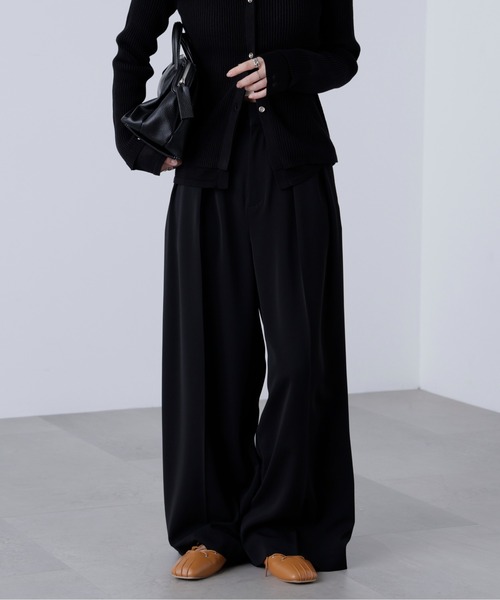 FREE'S MART（フリーズマート）の「◇【追加生産予約】【はかな企画】【低身長向けXXSあり】2タックハイウエストスラックス〈ＭＦＭ〉（スラックス・レディース・ブラック/ホワイト/ブラウン/グレー/ベージュ/ホワイト系その他・XX-SMALL/X-SMALL/SMALL/MEDIUM）」の19枚目の写真