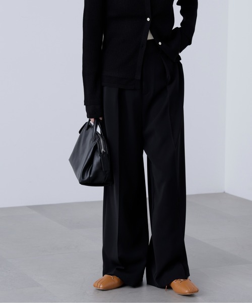 FREE'S MART（フリーズマート）の「◇【追加生産予約】【はかな企画】【低身長向けXXSあり】2タックハイウエストスラックス〈ＭＦＭ〉（スラックス・レディース・ブラック/ホワイト/ブラウン/グレー/ベージュ/ホワイト系その他・XX-SMALL/X-SMALL/SMALL/MEDIUM）」の20枚目の写真