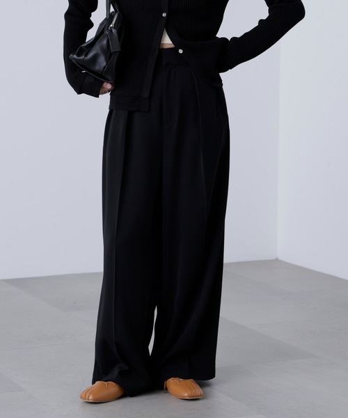 FREE'S MART（フリーズマート）の「◇【追加生産予約】【はかな企画】【低身長向けXXSあり】2タックハイウエストスラックス〈ＭＦＭ〉（スラックス・レディース・ブラック/ホワイト/ブラウン/グレー/ベージュ/ホワイト系その他・XX-SMALL/X-SMALL/SMALL/MEDIUM）」の21枚目の写真