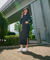 RVCA レディース HENRY NECK SLIM DRESS ワンピース 【2025年秋冬モデル】 @autumn/ルーカヘンリーネックスリムワンピース