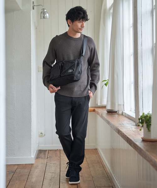 ikka(イッカ)の「【洗濯機で洗える】ウォッシャブル畦クルーネックニット(ニット/セーター・メンズ・ベージュ/チャコール/ネイビー/カーキ・M/L/XL/S)」の20枚目の写真