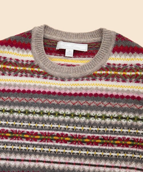 BROOKS BROTHERS(ブルックスブラザーズ)の「ラムズウール フェアアイル クルーネックセーター(ニット/セーター・レディース・ベージュ・LARGE/MEDIUM/SMALL/X-SMALL)」の6枚目の写真