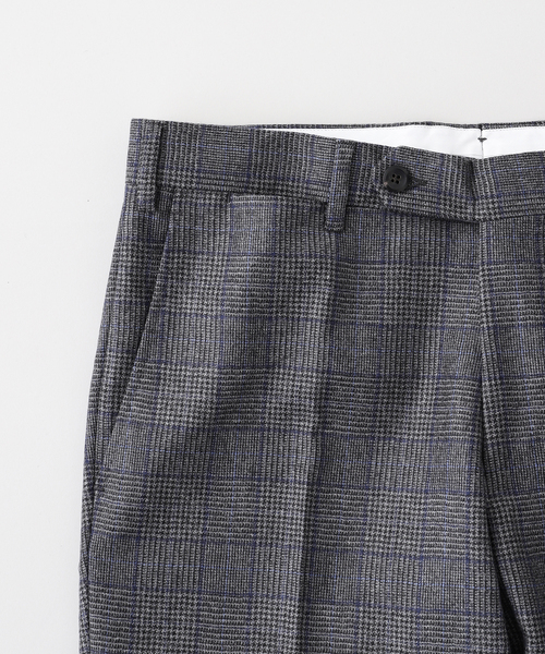 GERMANO(ジェルマーノ)の「GERMANO (ジェルマーノ) Saxony Plaid スラックス(スラックス・メンズ・グレー・44/46/48)」の2枚目の写真
