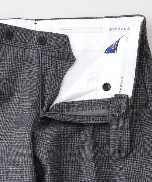 GERMANO (ジェルマーノ) Saxony Plaid スラックス（スラックス