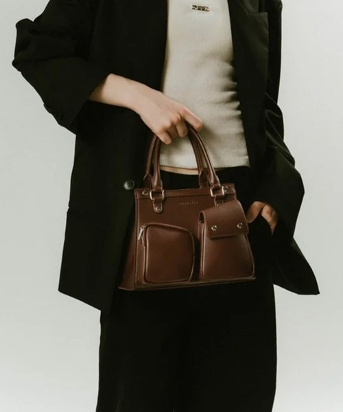 Knuth Marf(クヌースマーフ)の「multi pocket hand bag(ハンドバッグ・レディース・ブラック/ブラウン・FREE)」の5枚目の写真