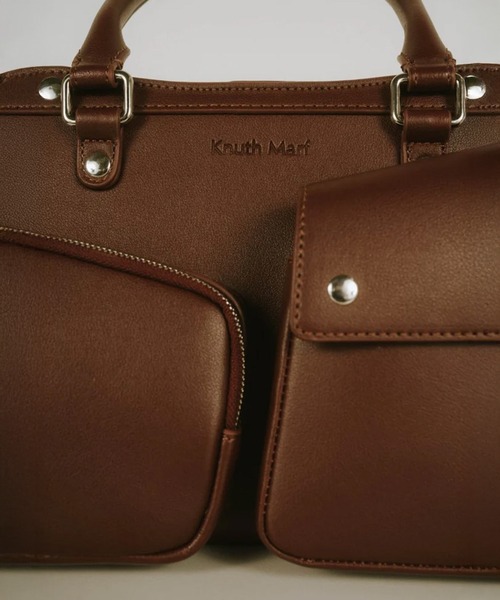 Knuth Marf(クヌースマーフ)の「multi pocket hand bag(ハンドバッグ・レディース・ブラック/ブラウン・FREE)」の4枚目の写真