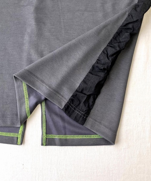 Q(キュー)の「ソフトダンボールドッキングスカート(スカート・レディース・チャコールグレー/ブラック・MEDIUM)」の16枚目の写真