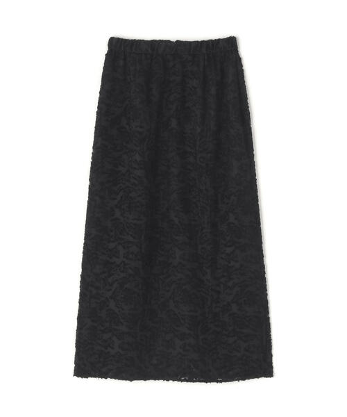 N.（N. Natural Beauty Basic）（エヌエヌナチュラルビューティーベーシック）の「【PS/低身長サイズ】カットジャガードナロースカート（スカート・レディース・レッド/オフホワイト/ブラック・P/S/MEDIUM）」の4枚目の写真