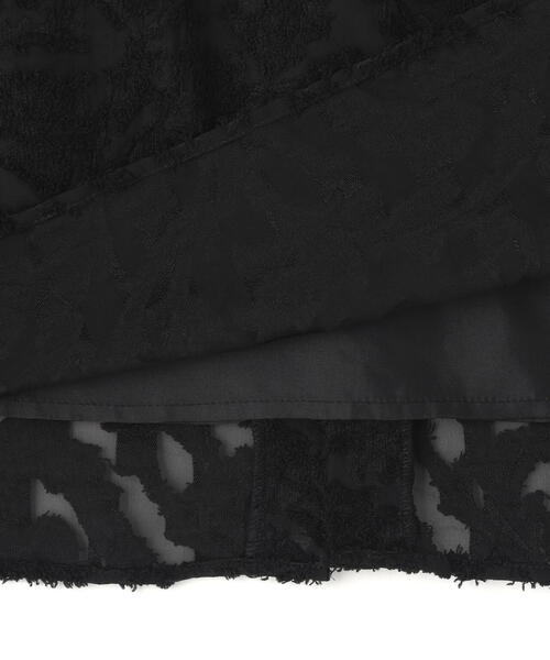 N.（N. Natural Beauty Basic）（エヌエヌナチュラルビューティーベーシック）の「【PS/低身長サイズ】カットジャガードナロースカート（スカート・レディース・レッド/オフホワイト/ブラック・P/S/MEDIUM）」の14枚目の写真