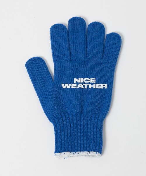 NICE WEATHER（ナイスウェザー）の「【別注】＜TEMBEA＞ロゴ グローブ