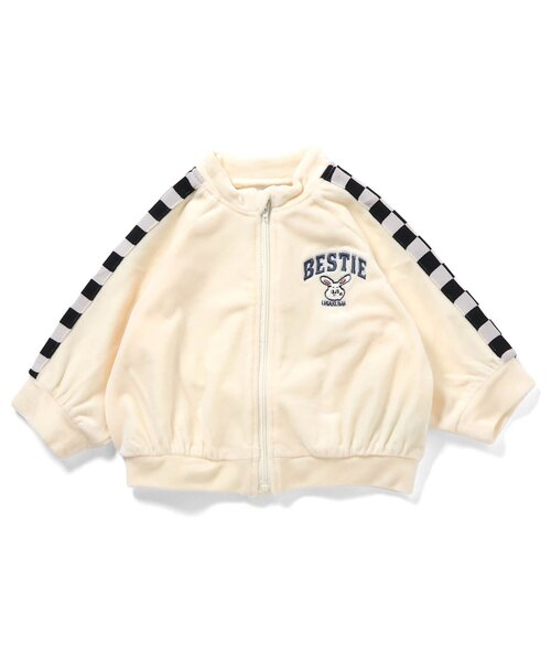 BREEZE（ブリーズ）の「Bpop ベビーベロアセットアップ（セットアップ・キッズ・アイボリー/ブルー・70/80）」の17枚目の写真