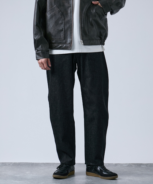 B.C STOCK（ベーセーストック）の「12.5oz CONVEX 5ポケット ナロー リジットデニム（デニムパンツ・メンズ・ブラック/ネイビー・SMALL/MEDIUM/LARGE）」の2枚目の写真