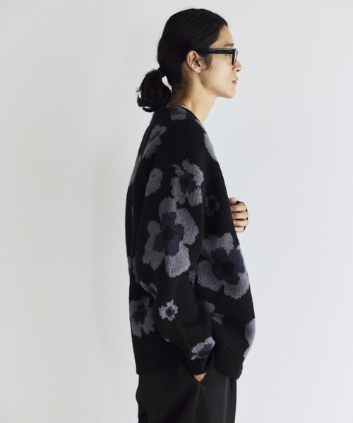 セール】Firsthand/ファーストハンド 総柄 ダブルジャガード ニット