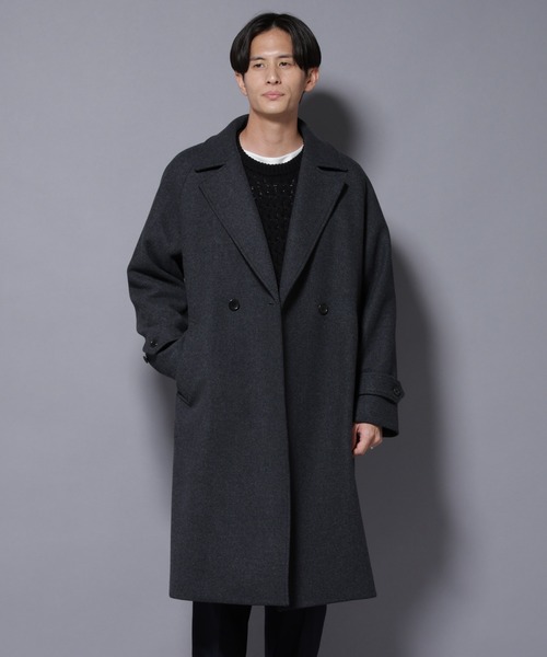 セール】ウールカシミヤメルトンダブルコート（その他アウター）｜NANO